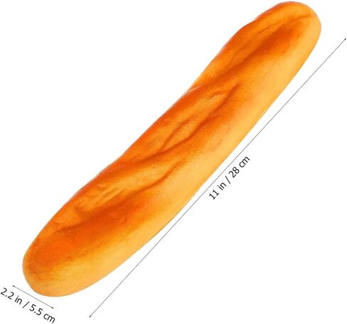 3pcs PU Material Fake Baguette, Artificial French Long Bread Loaf, Fake Bread Loaves for Food Props Display Home Kitchen Bakery Restaurant Decoration in Saudi Arabia