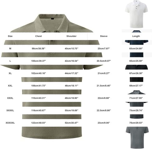 Breeze Polo Shirt for Men – Beer Belly Fit Stretchy Quick Dry Textured Collared Top Casual Short Sleeve Golf Shirt in Kuwait