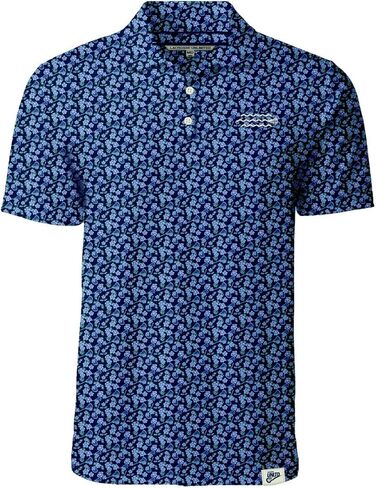 Adult Navy Hibiscus Lacrosse Polo in Kuwait