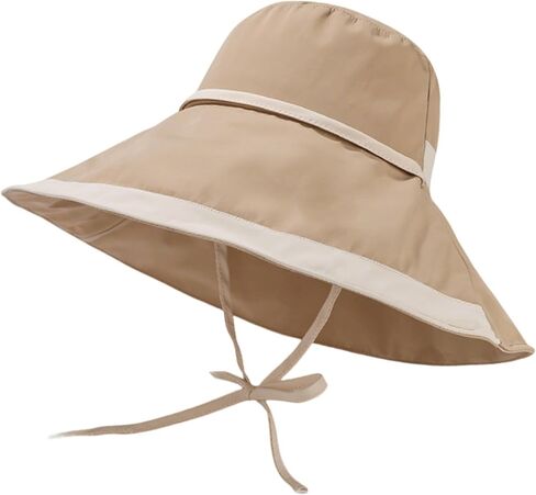 Women Wide Brim Sun Hats UPF50+ UV-Protection Packable Wired-Edge Summer Travel Beach Hat Fashion Garden Bucket Hat in Kuwait