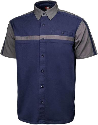 MMCC Men’s Super Duty Classic Mechanic Button-Up Shop Shirt w/Microfiber Cleaning Panel - Dual Chest Pockets in Kuwait