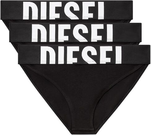 Diesel Women’s Lola-D-Pop 3-Pack Briefs – Stretch Cotton Panties, Logo Waistband, Comfortable Everyday Underwear in Kuwait