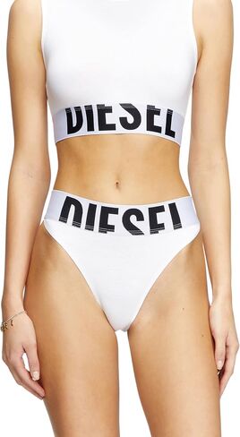 Diesel Women’s Lola-D-Pop 3-Pack Briefs – Stretch Cotton Panties, Logo Waistband, Comfortable Everyday Underwear in Kuwait