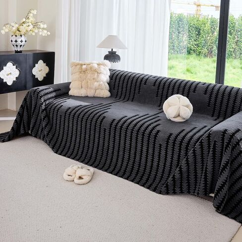Couch Covers for 2 Cushion Couch Sofa, Pet Friendly Sofa Covers Washable, Heavy Duty Scratch Resistant Furniture Cover for Dogs Fits Love Seat, 71" x 118", Gray in Saudi Arabia