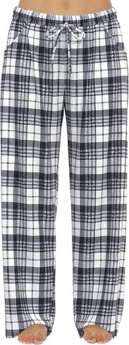 FLYCURVY Plus Size Women Pajama Pants Soft Long Sleep Lounge Pants Drawstring Star Floral Printed with Pocket L-5XL in Saudi Arabia