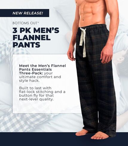 Bottoms Out Flannel Pant 3 Pack in Saudi Arabia