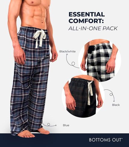 Bottoms Out Flannel Pant 3 Pack in Saudi Arabia