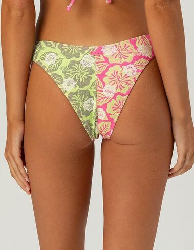 Roxy Women's Cheeky Low-Rise Bikini Bottom – UPF 50+, Quick Dry, Stretch Swimwear for Beach, Poolside, Surf, Swim, Resort Wear, Pink Combo, Medium in Kuwait