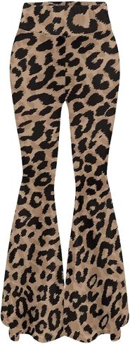 Womens Yoga Pants High Waisted Flare Leggings with Tummy Control Bell Bottom Pants in Saudi Arabia
