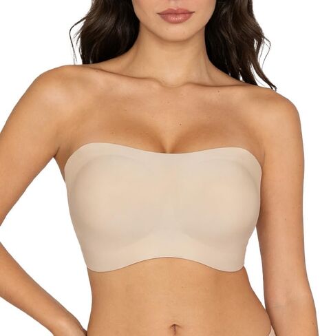 Strapless Bras for Women Wireless Padded Bandeau Bra Jelly Seamless No Underwire Non-Slip Invisible Bralette in Saudi Arabia