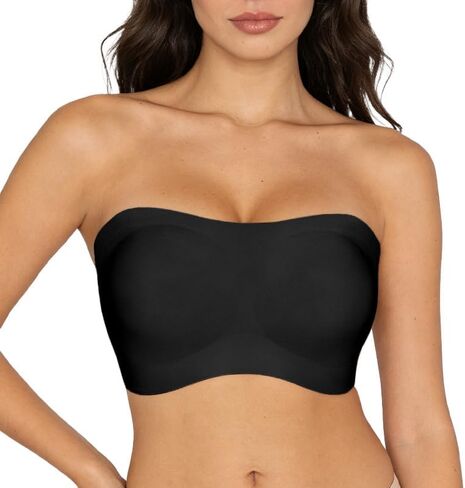 Strapless Bras for Women Wireless Padded Bandeau Bra Jelly Seamless No Underwire Non-Slip Invisible Bralette in Saudi Arabia