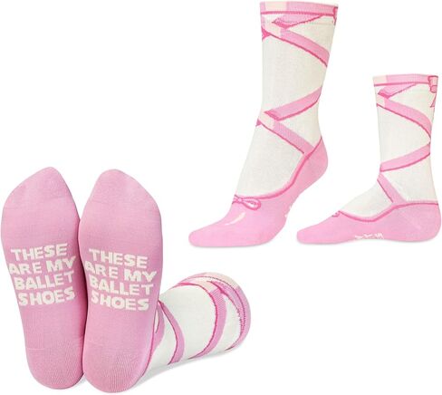 InnoBeta Dance Gifts for Women One Size Crew Sock for Dancer Dance Ballet Lovers on Birthday Christmas in Kuwait