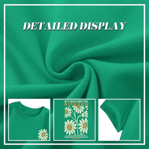 Jesus Shirt for Girls Christian Faith Tshirts Kids Cute Bible Verse Graphic Tees Inspirational God Religious Clothes in Kuwait