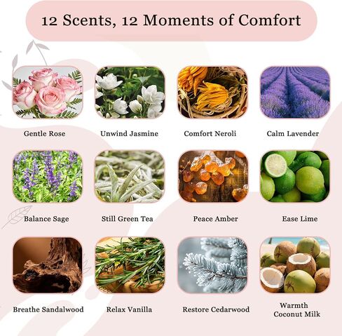 TUZELIYA Candle Gifts for Women, 12 Pack Secret Message Candles with 12 Scents, Birthday Gifts for Women, GirlfriendGifts for Her, Scented Tealight Candle Set with Gift Box & Card in Saudi Arabia