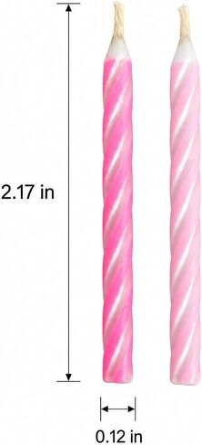 Magic Relighting Birthday Candles Trick Candles, Relight After Blow Out, Party Decorations, Gag Gift, 10 Pack (Pink & Red) in Kuwait