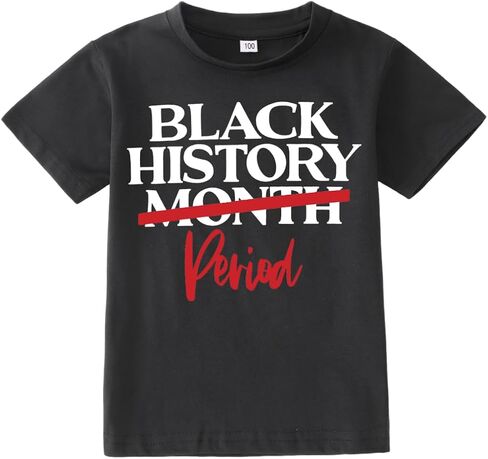 BOUTIKOME Toddler Girl Boy Black History Month Shirt Kid Juneteenth Short Sleeve T-Shirts African American History Outfit in Kuwait