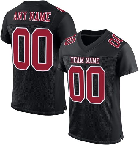 Customized Men Women Youth Kids Blank Football Jersey, Athletic Sports Shirts Personalized Printed Name and Number in Kuwait