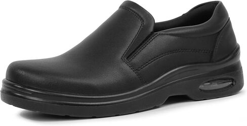 Hawkwell Men's Slip Resistant Work Shoes - ASTM F3445 Certified Non Slip Crew Shoes, Easy-Clean Chef Nursing Shoes, Ergonomic Arch Support Food Service Shoes in Kuwait