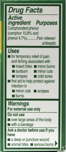 Campho-phenique Pain and Itch Relieving Antiseptic Liquid for Insect Bites, Scrapes & Minor Burns: 4 Packs of 0.75 Fl Oz in Saudi Arabia