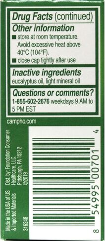 Campho-phenique Pain and Itch Relieving Antiseptic Liquid for Insect Bites, Scrapes & Minor Burns: 4 Packs of 0.75 Fl Oz in Saudi Arabia
