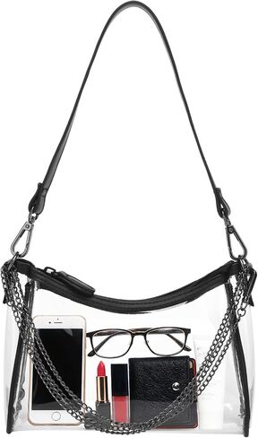 Clear Crossbody Bag Stadium Approved, TPU Transparent Mini Purse for Women, Waterproof Small Clear Concert Bag for Sports Games, Concerts & Events in Saudi Arabia