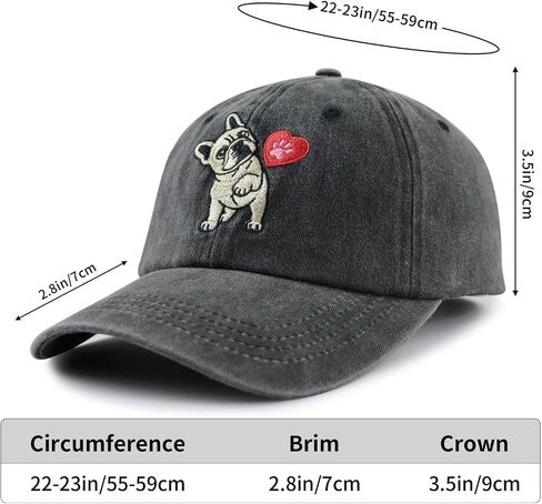 Goyklrb Dog Lover Gifts Hat for Men Women, Funny Adjustable Cotton Embroidered Puppy Pet Baseball Cap in Saudi Arabia