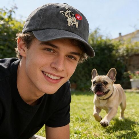 Goyklrb Dog Lover Gifts Hat for Men Women, Funny Adjustable Cotton Embroidered Puppy Pet Baseball Cap in Saudi Arabia