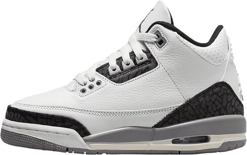 Nike Big Kid's Air Jordan 3 Retro Summit White/Fire Red 'Cement Grey' (DM0967 106) Gradeschool GS - Size 6Y in Kuwait