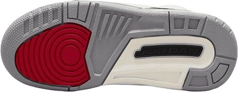 Nike Big Kid's Air Jordan 3 Retro Summit White/Fire Red 'Cement Grey' (DM0967 106) Gradeschool GS - Size 6Y in Kuwait
