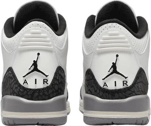 Nike Big Kid's Air Jordan 3 Retro Summit White/Fire Red 'Cement Grey' (DM0967 106) Gradeschool GS - Size 6Y in Kuwait