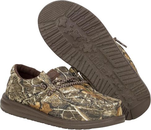حذاء HEYDUDE للأولاد الشباب Wally Realtree سهل الارتداء | خفيف الوزن سهل الارتداء مع أربطة مرنة in Kuwait