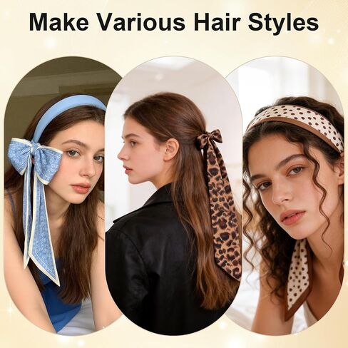 ZLFSRQ 20Pcs Purse Scarf for Handbags Vintage Silk Head Neck Scarf for Women Fashion Long Skinny Hair Scarves Accessories Stylish Bag Scarves Bulk Versatile Ribbon Satin Hair Wrist Headband Gifts in Saudi Arabia