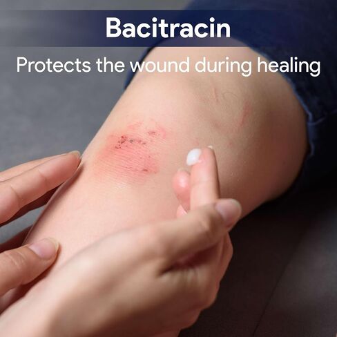 Bacitracin Antibiotic Ointment with Zinc, 1oz - First Aid Ointment for Minor Cuts, Bruises, Abrasions, Burns - Topical Antibiotic for Wound Healing in Saudi Arabia