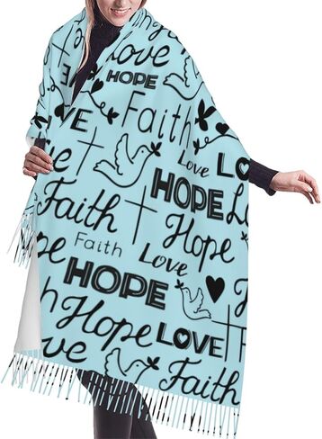 Scarfs for Women Tassel Shawl Wrap Warm Long Wraps Blanket in Saudi Arabia