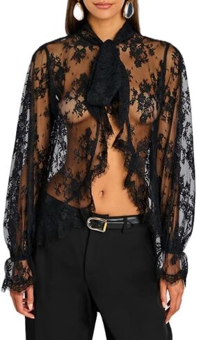 Women Sheer Shawl Cape Lace Floral Batwing Sleeve Blouse Mesh Poncho Top Shrug Bolero Cover Up Wedding Party in Kuwait