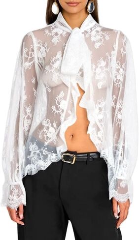 Women Sheer Shawl Cape Lace Floral Batwing Sleeve Blouse Mesh Poncho Top Shrug Bolero Cover Up Wedding Party in Kuwait