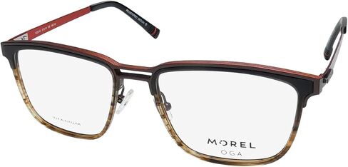 MOREL Oga 10201o إطار نظارة من التيتانيوم/نظارات منتج أصلي مرخص للرجال خالي من الحساسية وخفيف الوزن in Kuwait