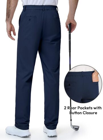 SEVEGO Tall Mens Golf Pants 34/36/38 Inseam Lightweight Slacks Dress Relaxed Fit Athletic Casual Trousers with Pockets in Saudi Arabia
