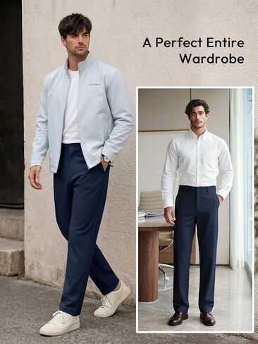 SEVEGO Tall Mens Golf Pants 34/36/38 Inseam Lightweight Slacks Dress Relaxed Fit Athletic Casual Trousers with Pockets in Saudi Arabia