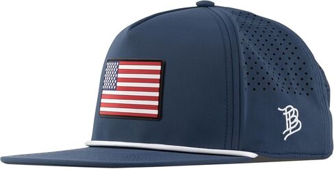 Branded Bills Old Glory USA Flat 5 Panel Rope Hat for Men | Baseball Cap in Kuwait