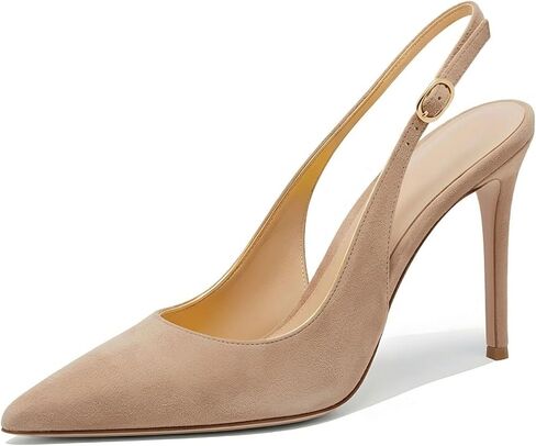 Women's Stiletto Heels Slingback Pumps Shoes - High Heels Closed Toe Dress Shoes for Women in Saudi Arabia