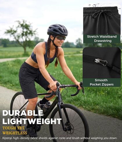 7 Inches Inseam Women Hiking Casual Shorts Athletic Running Workout High Waisted with Pocket Mid Rise Comfortable in Saudi Arabia