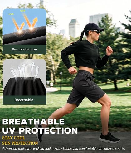 7 Inches Inseam Women Hiking Casual Shorts Athletic Running Workout High Waisted with Pocket Mid Rise Comfortable in Saudi Arabia