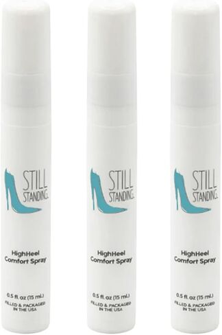 Still Standing Advance Formula Leakproof Total Comfort Set Made in USA, Cooling Menthol Foot Spray for High Heel Relief, Prevents Foot Discomfort, Footwear, Flats, Sneakers, Alternative to Inserts in Saudi Arabia