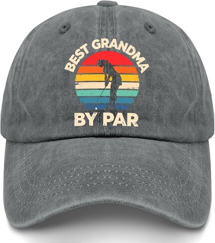 Best Grandma By Pars Hat Camping Cap for Grandpa Light Grey in Kuwait