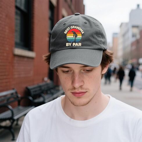 Best Grandma By Pars Hat Camping Cap for Grandpa Light Grey in Kuwait