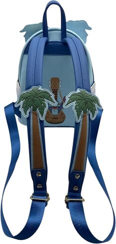 حقيبة ظهر صغيرة من Loungefly Disney Lilo & Stitch Groovy - نظارات شمسية غرزة مشهد الشاطئ، جلد صناعي in Kuwait