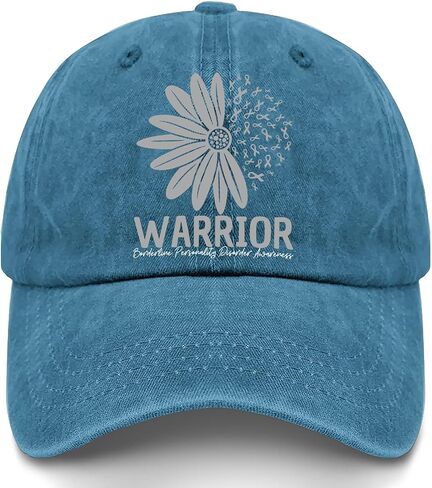 in May Wear Gray Borderline Personality Disorder Awareness Hats for Womens Low in Kuwait