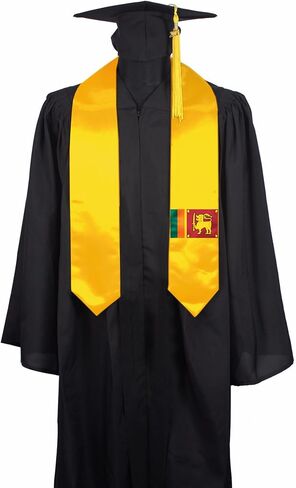 Flag Graduation Stole Sash, Flag Graduation Shawl Sash Stole Wraps Scarf For International Study Pride Women Men (Sri Lanka) in Saudi Arabia