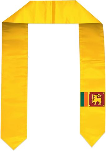 Flag Graduation Stole Sash, Flag Graduation Shawl Sash Stole Wraps Scarf For International Study Pride Women Men (Sri Lanka) in Saudi Arabia